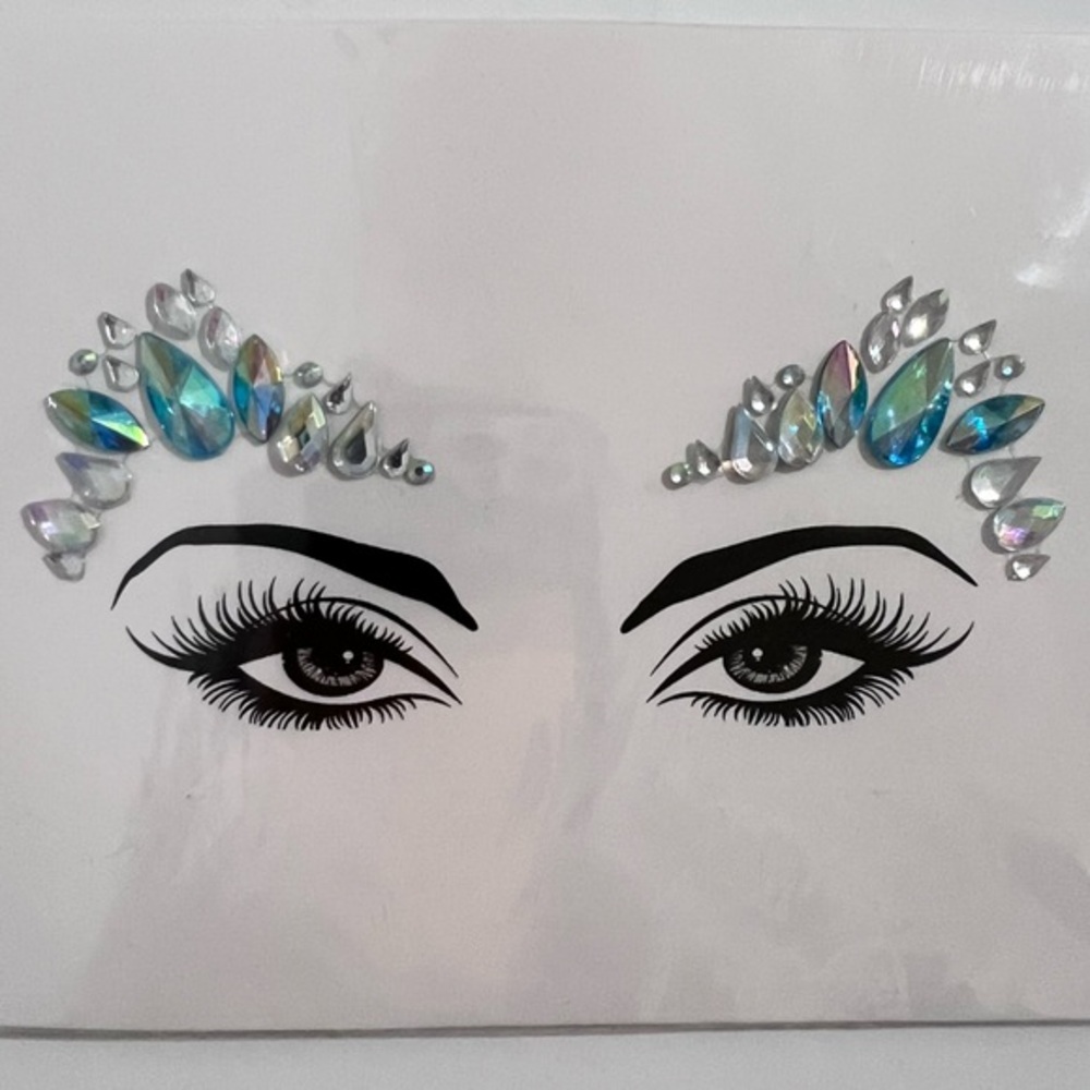 Party Joy Face & Body Art Jewels Crystals Metallic Gem Stickers Festival Rave